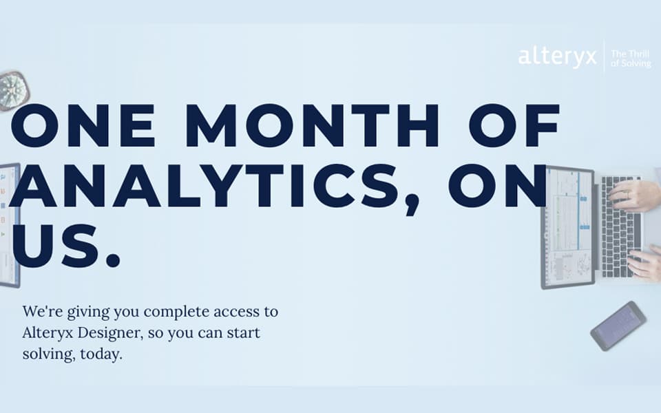 Alteryx - Un mes de Analytics sin costo